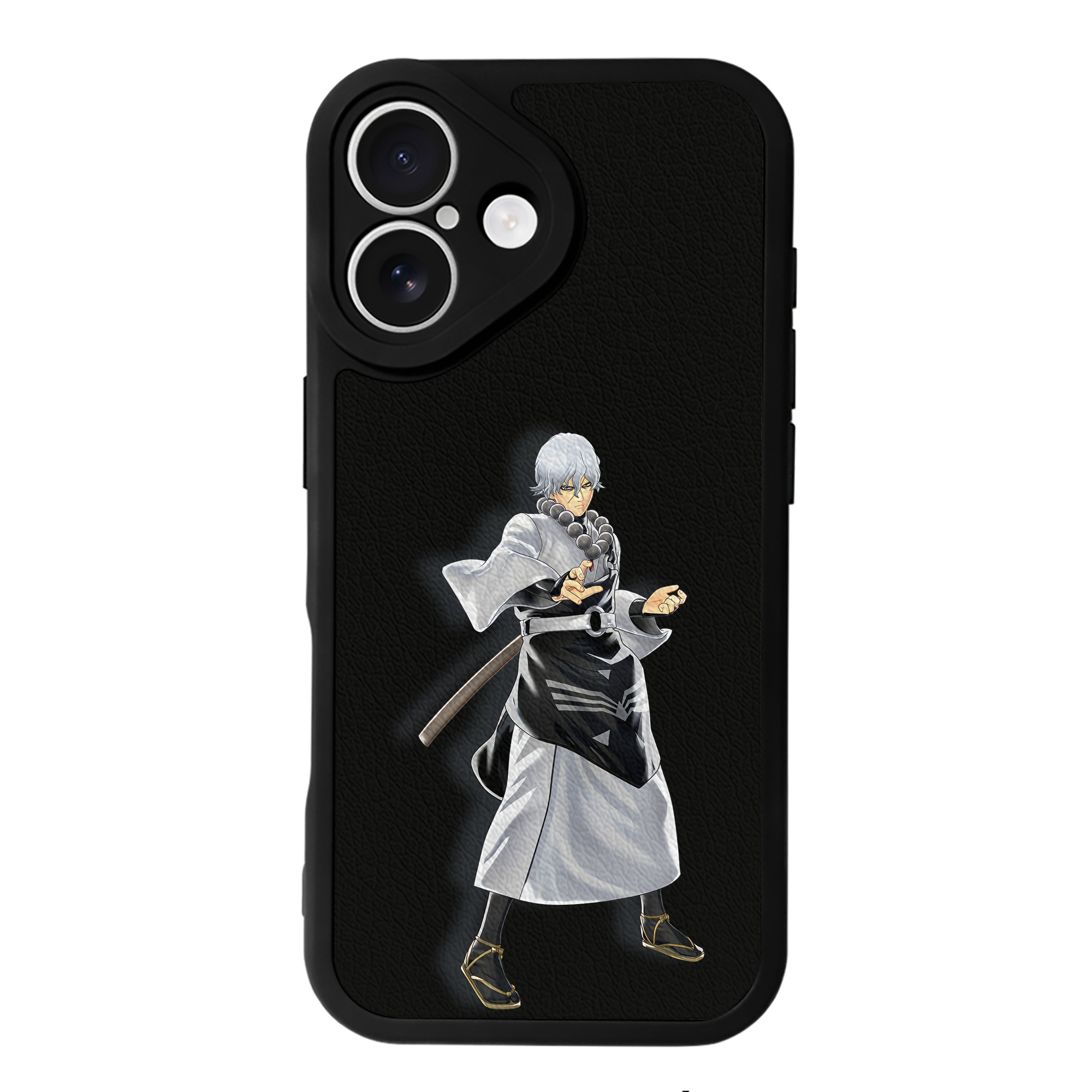 （画像用） ぎんたま 坂田銀時（さかたぎんとき） 神楽 志村新八（しむら しんぱち） GINTAMA Sakata Gintoki Kagura Shimura Shinpachi 【iPhone 16シリーズ対応】シリコンスマホケース（レザー調） 材質：シリコン